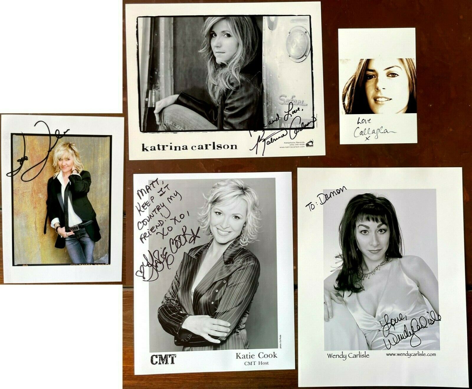 Signed Lot of 5 Beautiful Female Music Singers - Autographed Set ONLY $2 EACH