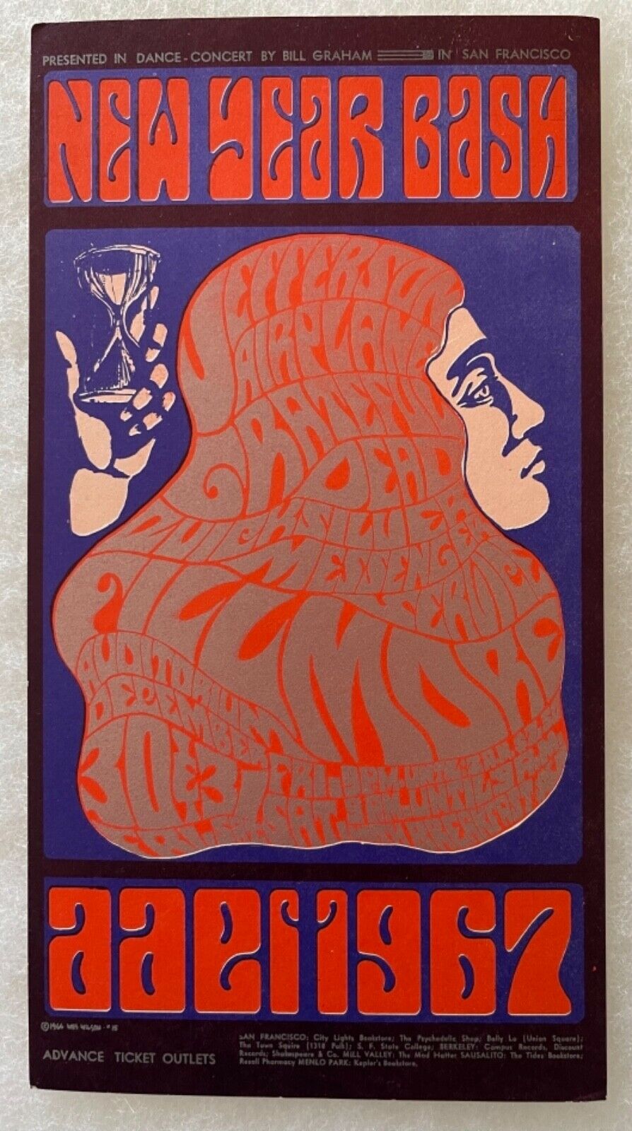 Bg#37 New Years Bash; Jefferson Airplane, Grateful Dead At Fillmore Nm/mint!