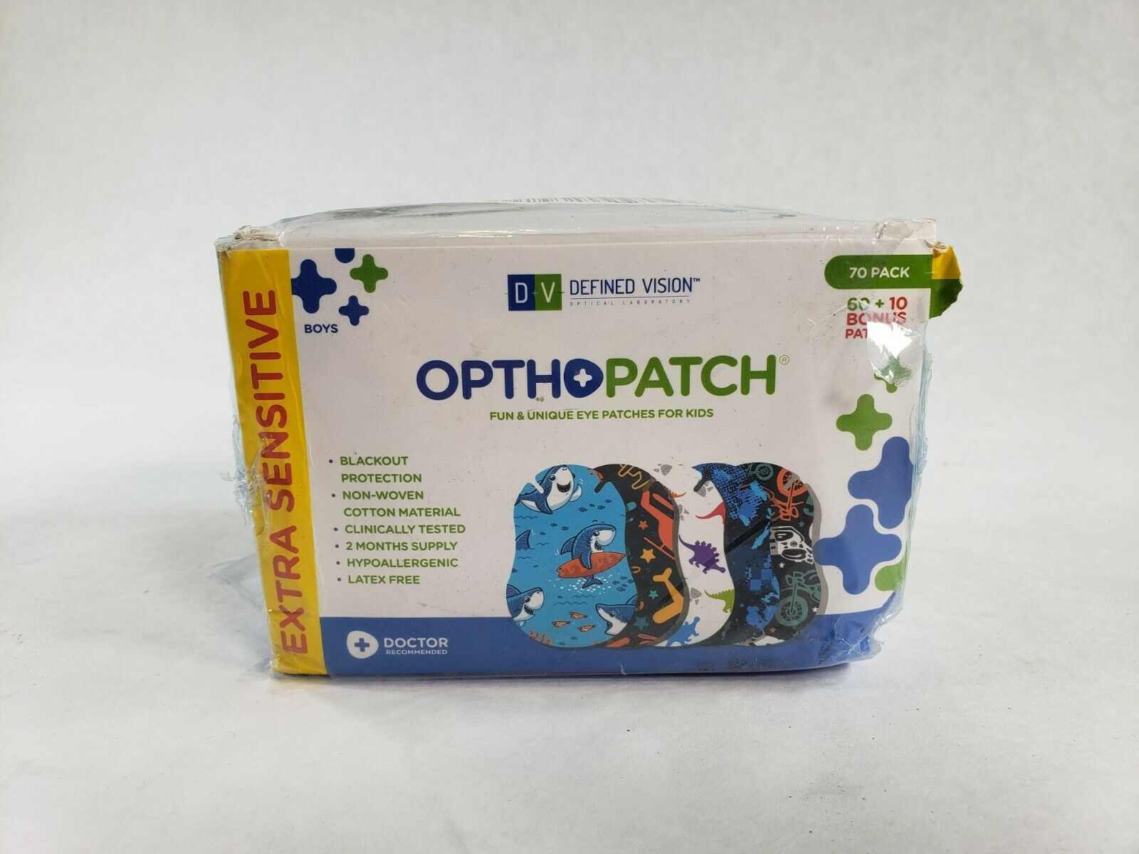 Defined Vision Boys Optho Patch Fun And Unique Eye Patches For Kids 70 Patches