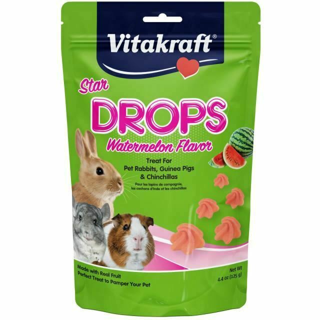 Vitakraft Star Drops Watermelon Flavor Small Animal Treats 4.4 Oz