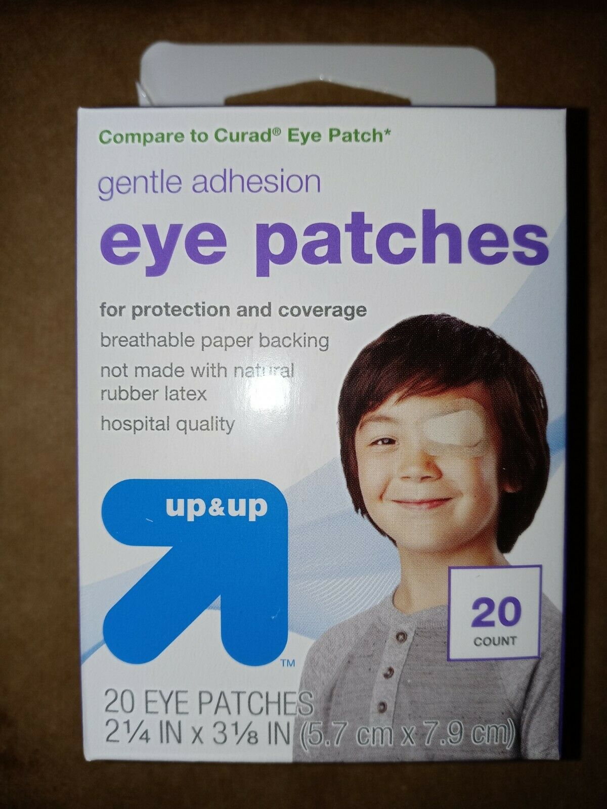 Child Size Adhesive Eye Patch 20 Count New Sealed Box Unisex Beige Color Easy...